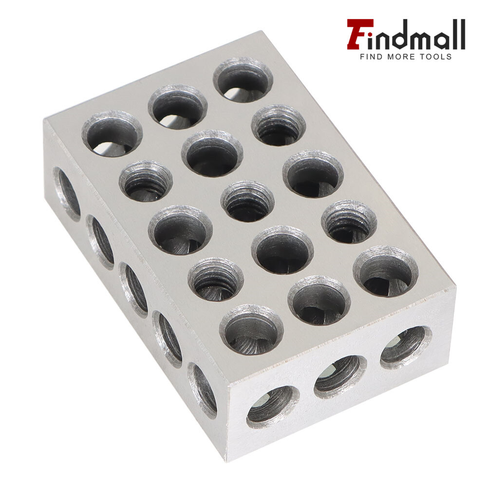 1 Matched Pair Ultra Precision 1-2-3 Blocks 23 Holes .0001" Machinist 123 Jig