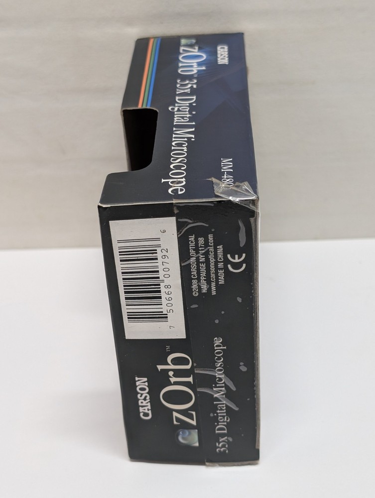 Carson Zorb 35X Digital Microscope MM-480 Camera Video Capture - Works