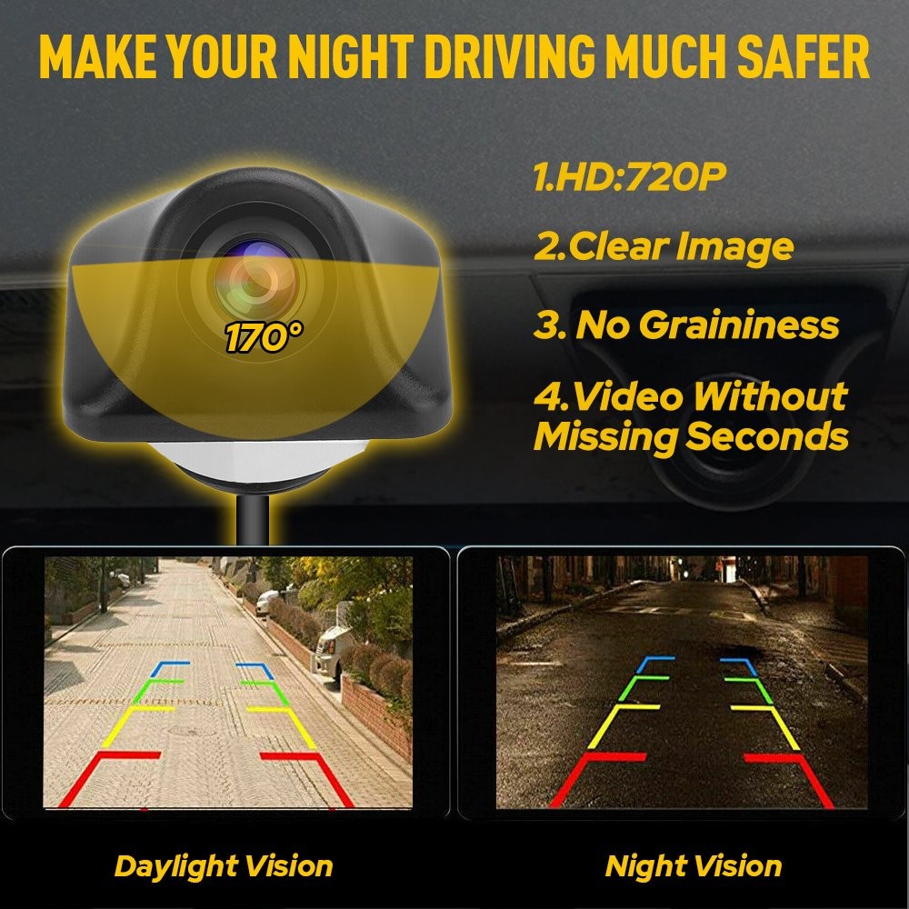 Car View Rear Auto Camera Parking Reverse Backup Camera Waterproof Universal