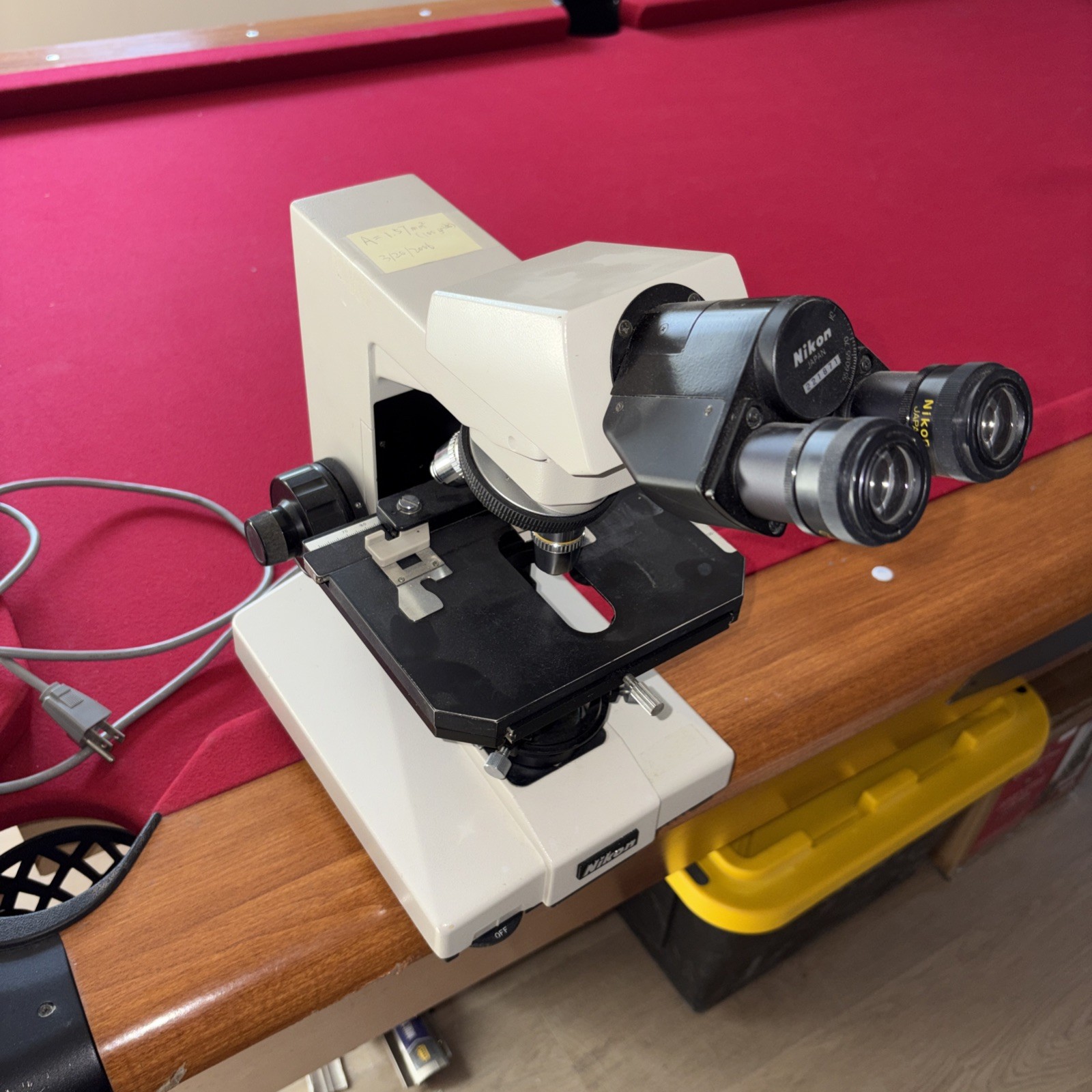 Nikon Labophot-2 Binocular Microscope With 3 Objectives Japan