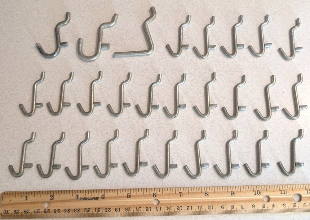 28 VINTAGE PEGBOARD HOOKS