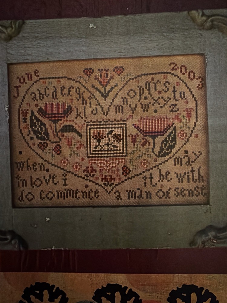 Carriage House Samplings Hearts & Flowers Cross Stitch Pattern Sampler