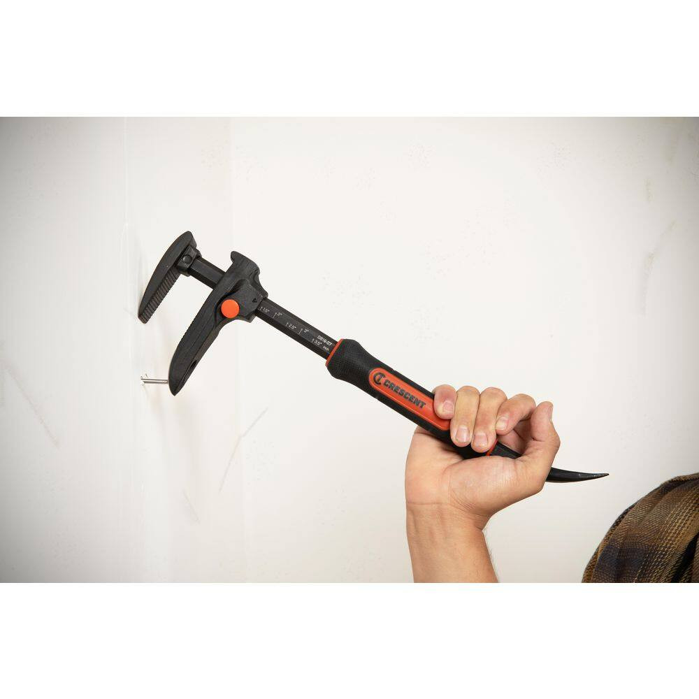 16 In. Adjustable Board Bending Pry Bar with Nail Puller and Grip