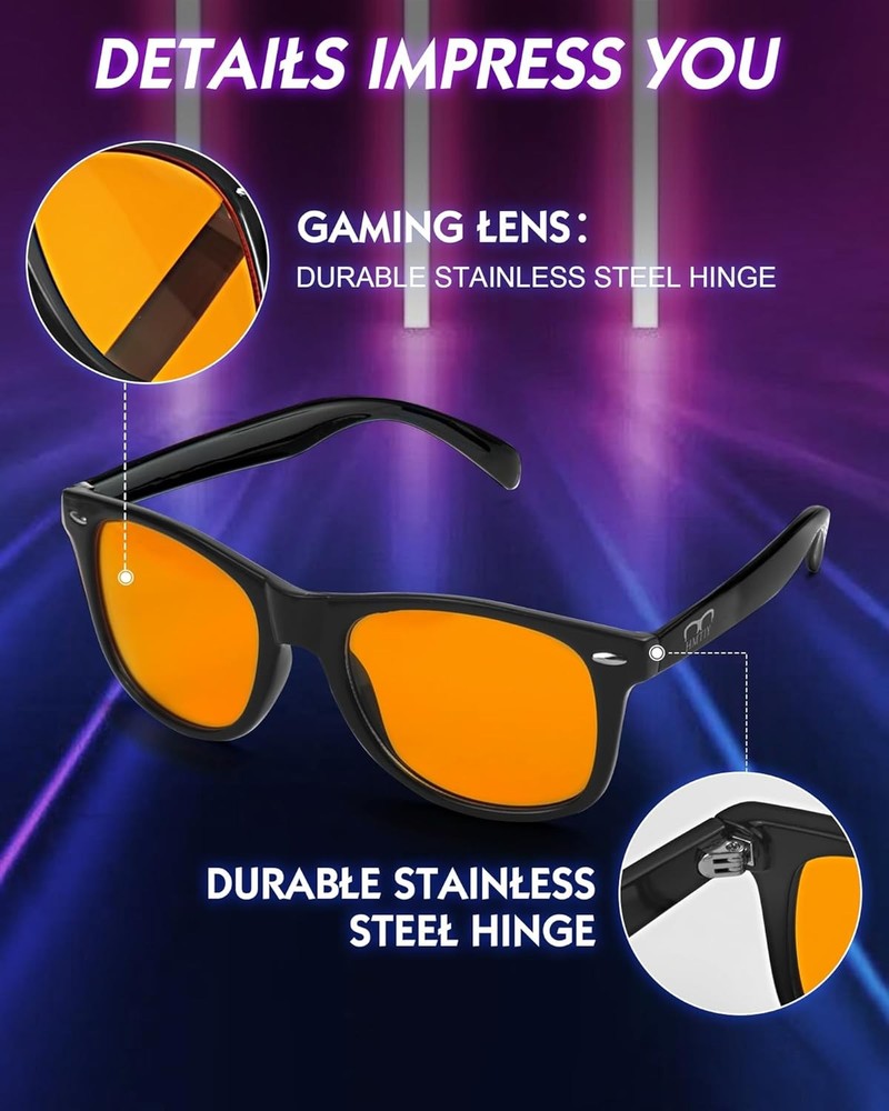Blue Light Blocking Glasses Gaming- Filtering Computer Gaming Screen/TV/Phone UV