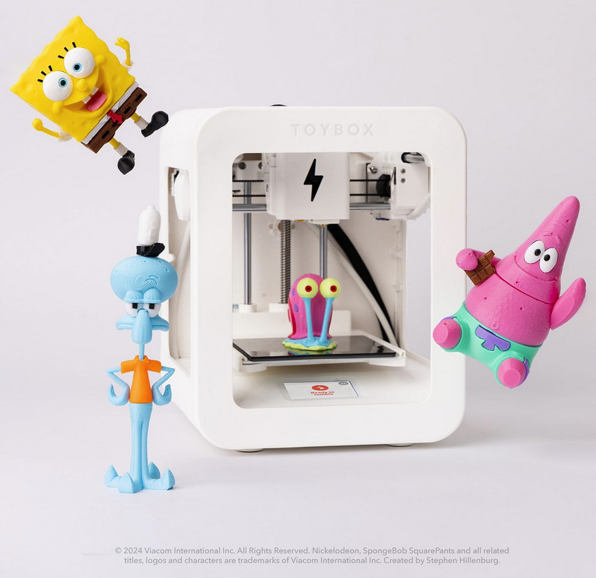 Toybox Alpha Two 3D Kid Friendly Printer and Coconut Printer Food Starter Bundle