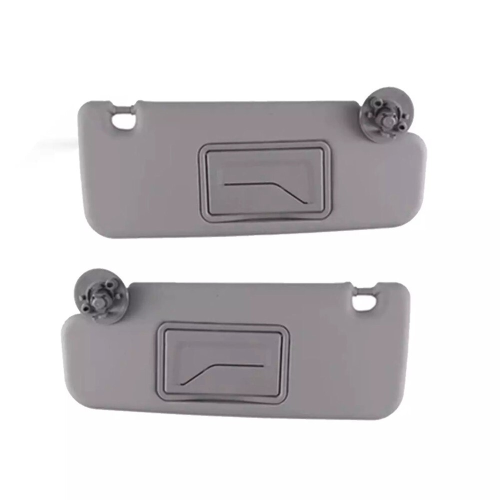 For Chevrolet Vehicles Gray Plastic Driver Passenger Side SUn VIsor Set