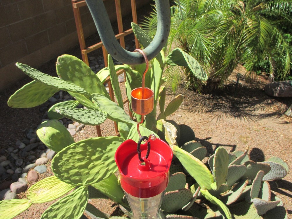 2 ANT MOATS FOR HUMMINGBIRD FEEDERS hand made from SOLID COPPER ! USA !
