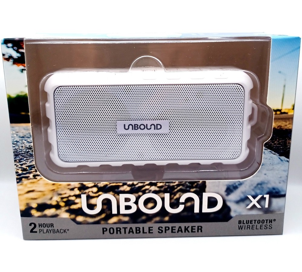 Unbound X1 Portable Bluetooth Speaker - 2 Hour Playback - Lightweight Design