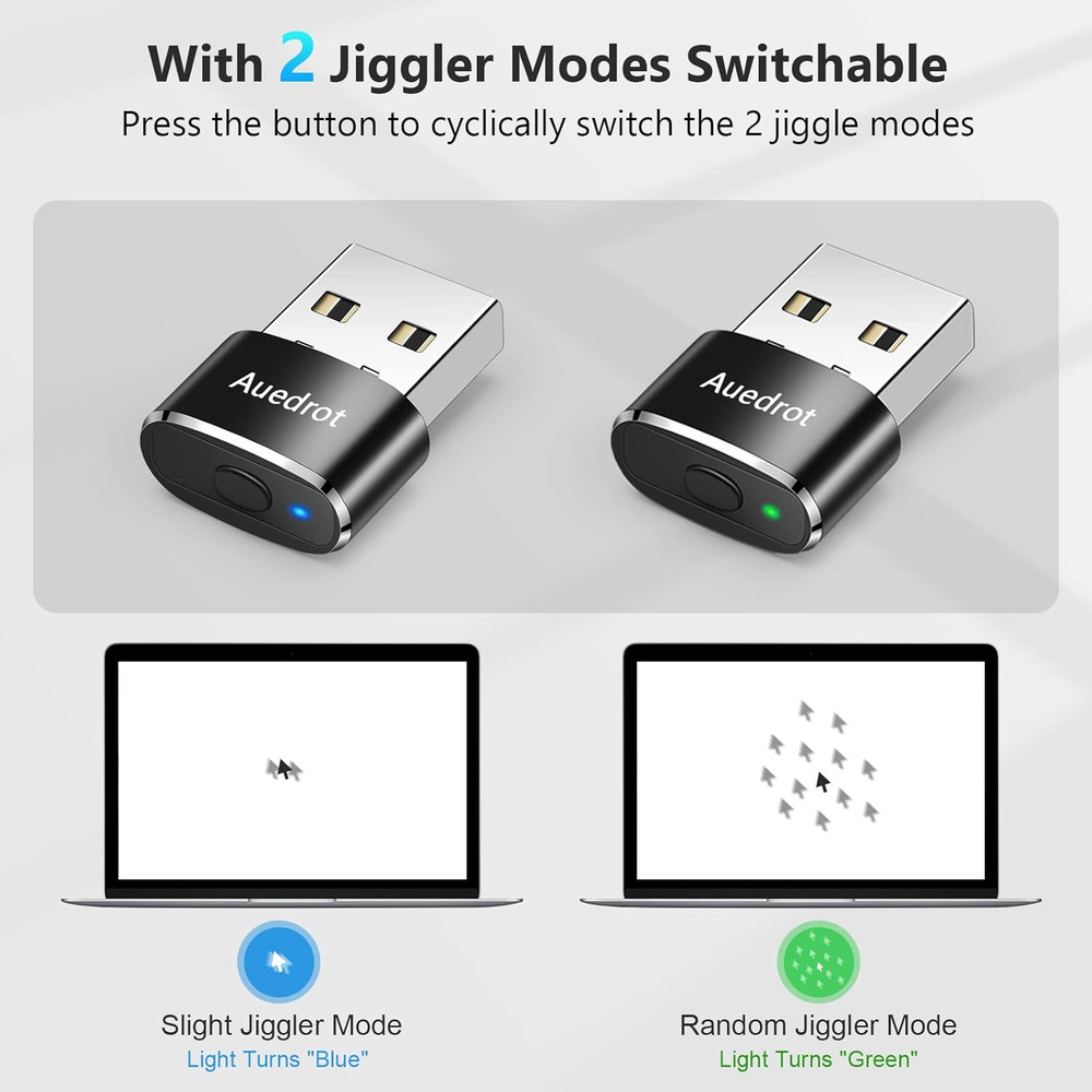 Mouse Jiggler Undetectable Mouse Jiggers USB Mouse Mover with Switch Button, Aut