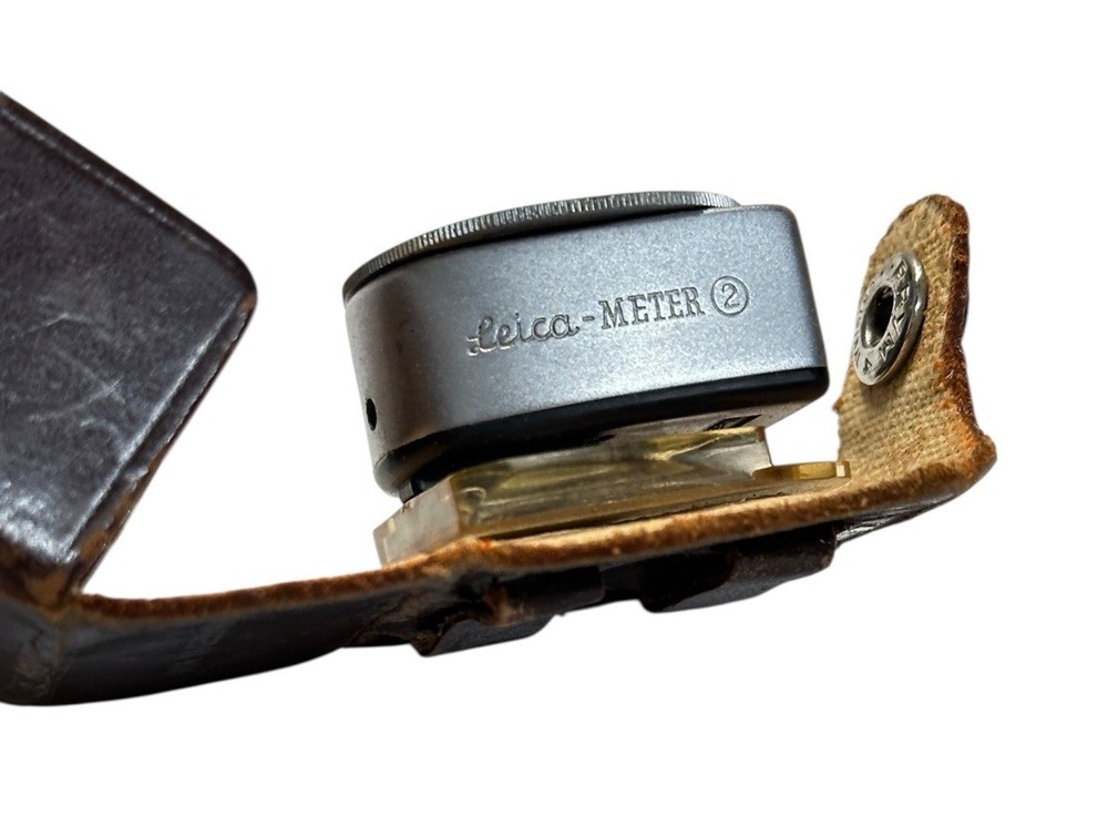 Vintage Leica-METER 2 Light Meter w/ Original Leather Case - UNTESTED / As-Is