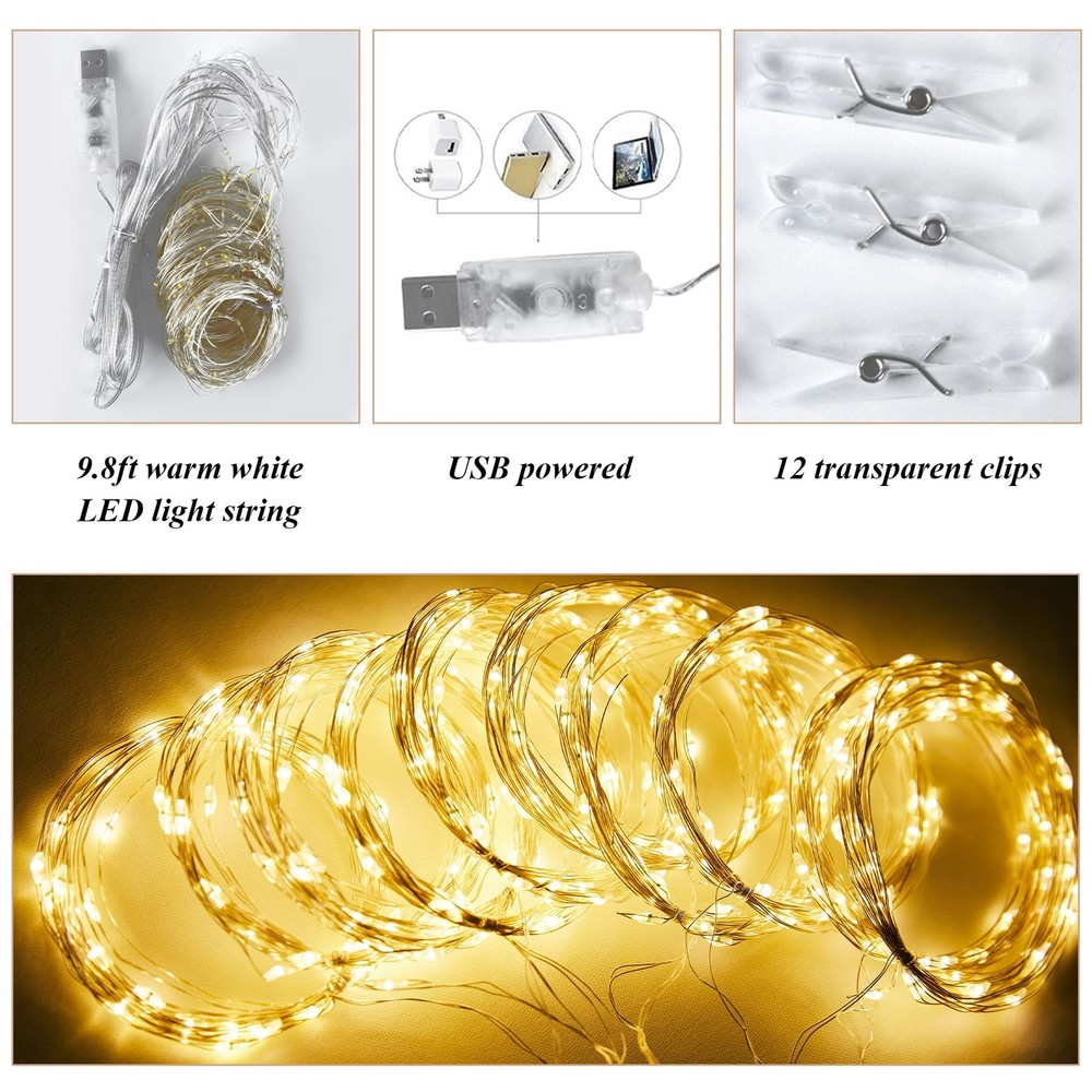 Ivory White Chiffon Backdrop Curtain 10x10 Ft With Lights String Wedding