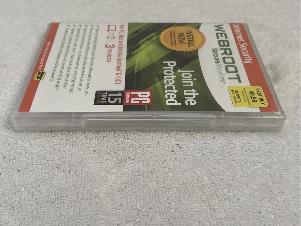 Webroot SecureAnywhere Internet Security - Full Version for Windows & Mac...