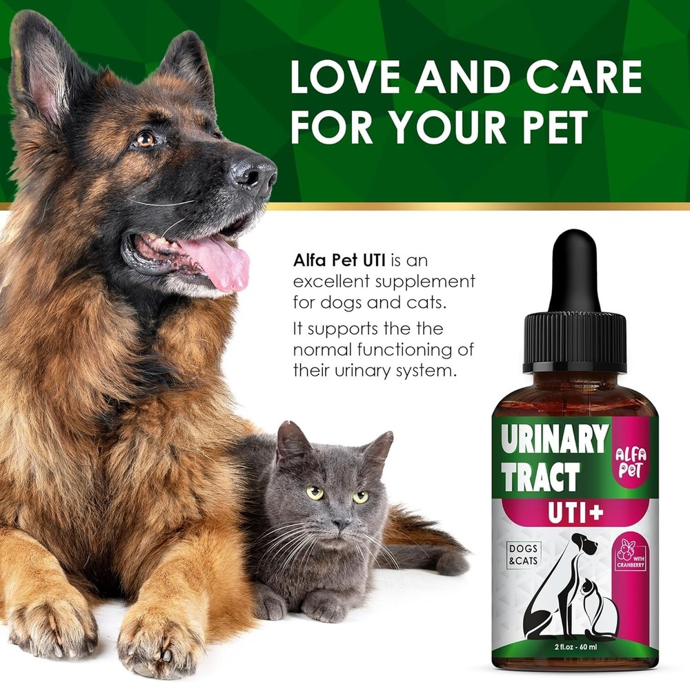 Natural Cranberry UTI Support Drops for Pets – Easy & Effective 2 Oz Formula