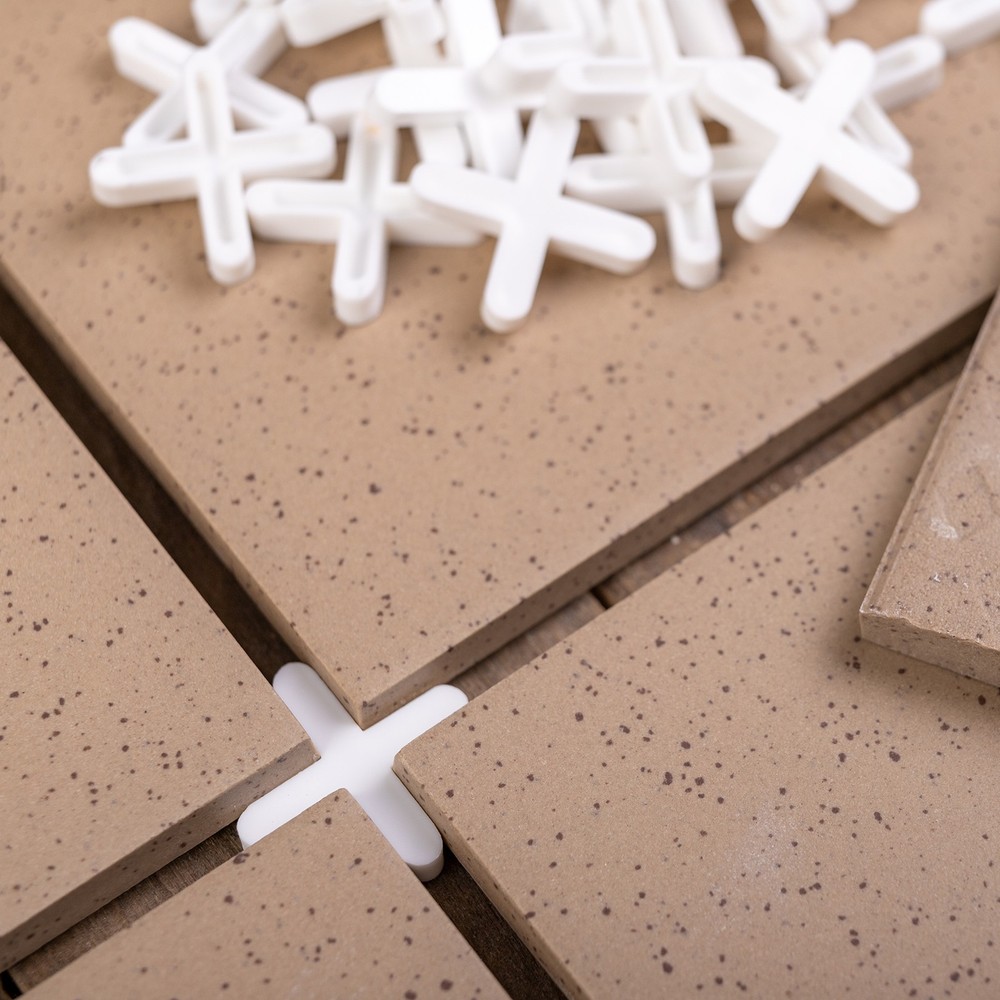 100Pcs Wall Floor Tile Plastic T Shape Spacers Tiling Tools 4mm 5/32" White