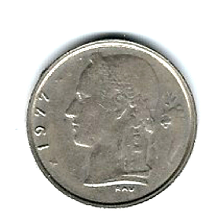 Belgium Coin...1 Franc...1977