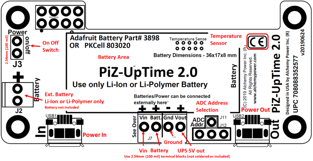 PI-Zero-UpTime 2.0: A UPS for Pi-Zero and other Raspberry Pi / SBC IoT