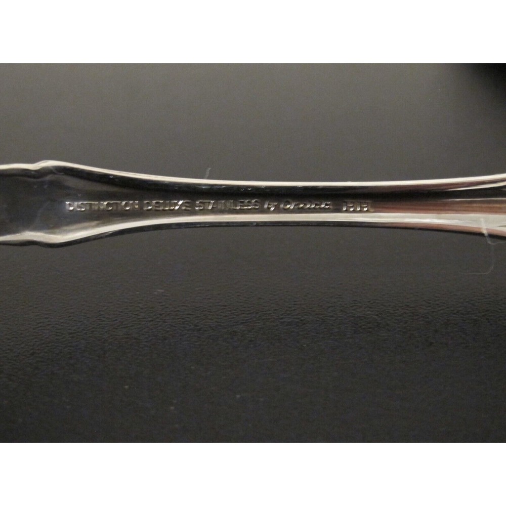 (5) Pc. Oneida Raphael (Stainless) Serving Spoon, Meat Fork, Butter & Mini Knife