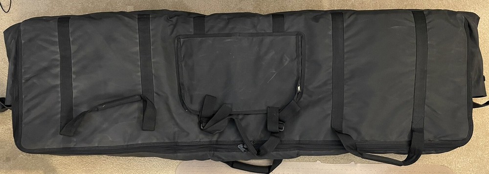 88 Key Keyboard Case Soft - Black W/ 2 Side Pockets & Large Front Pocket