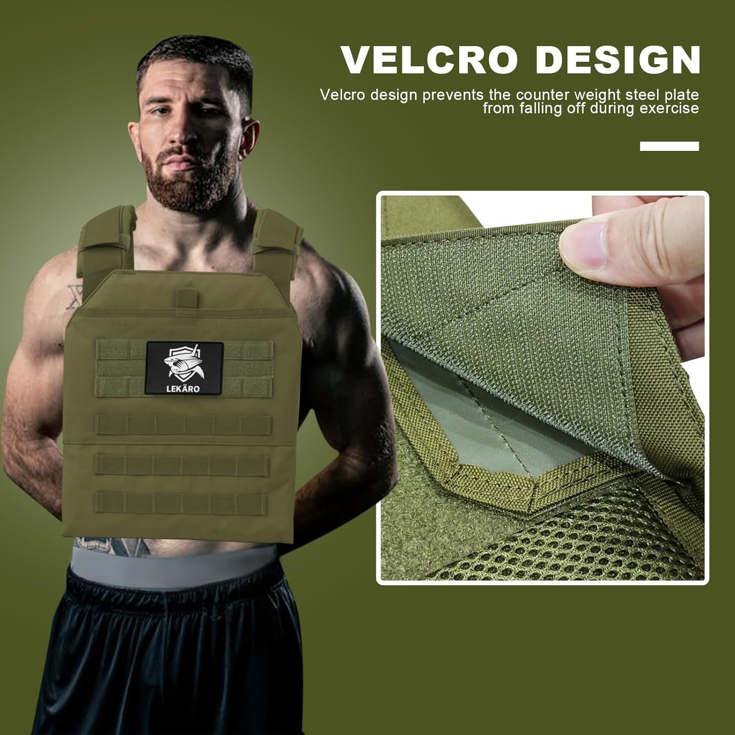 Adjustable Tactical Weighted Vest for Men & Women – Comfort Fit for HIIT & Ru...