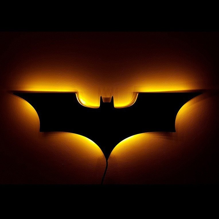 Bat light Logo LED Night Light Wireless Remote Control Lamp Bedroom Atmosphere