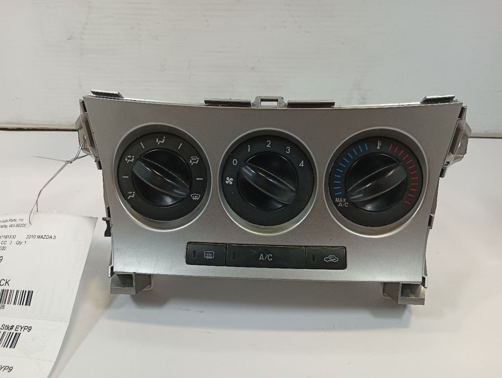 Dash Temperature Control from 2010 Mazda 3 11505266