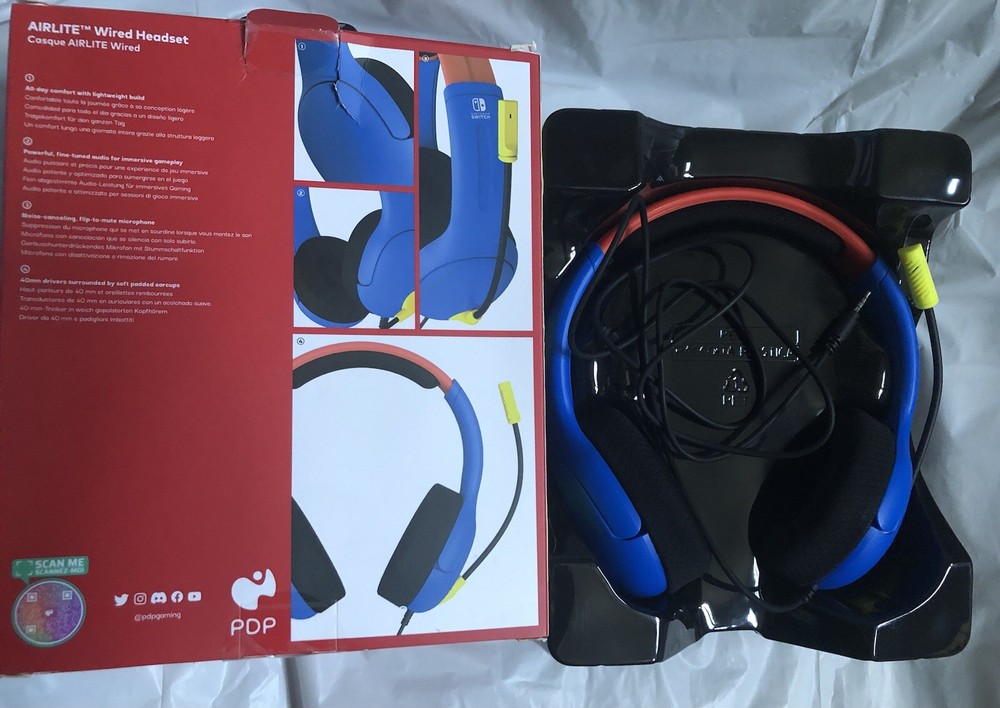 SuperMario Airlite Wired Headset