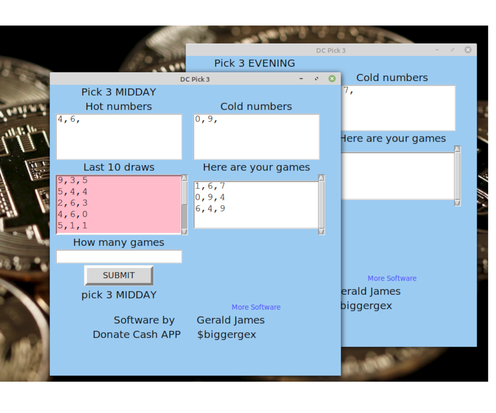 DC Pick 3 & 4 Lottery Numbers software DVD for Windows 7 & 8 & 10