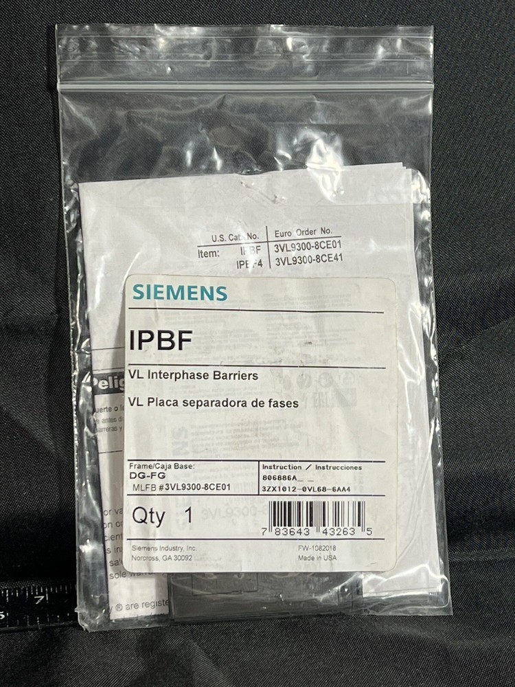Siemens IPBF Interphase Barrier DG-FG VL Interphase Barrier