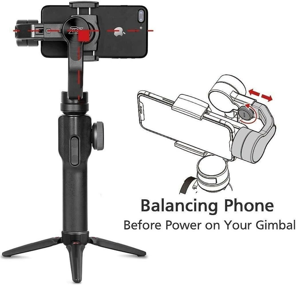 Zhiyun Smooth 4 Gimbal Stabilizer Smartphone iPhone Android Cell Phone 3-Axis