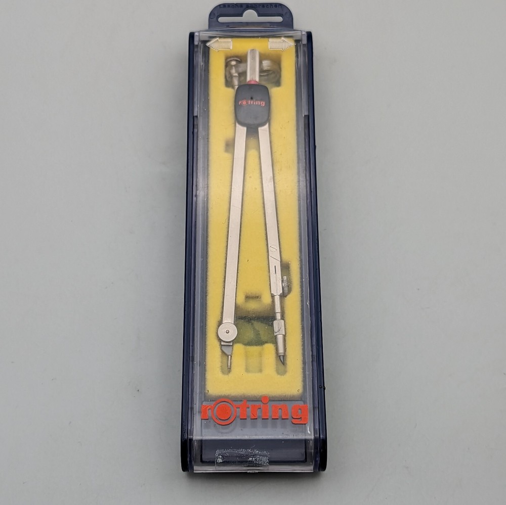 rotring Drafting Compass w/ Attachment & Case Germany