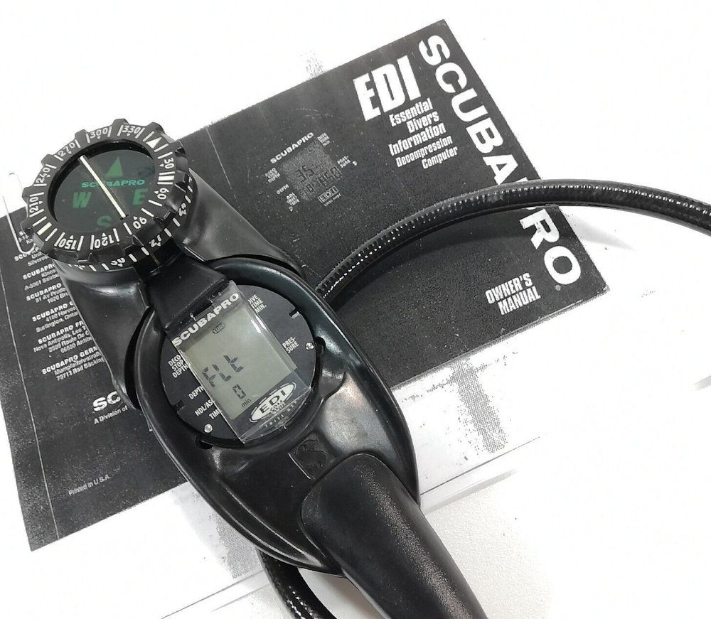 Scubapro EDI Air Integrated Scuba Dive Diving Computer with Compass #3105
