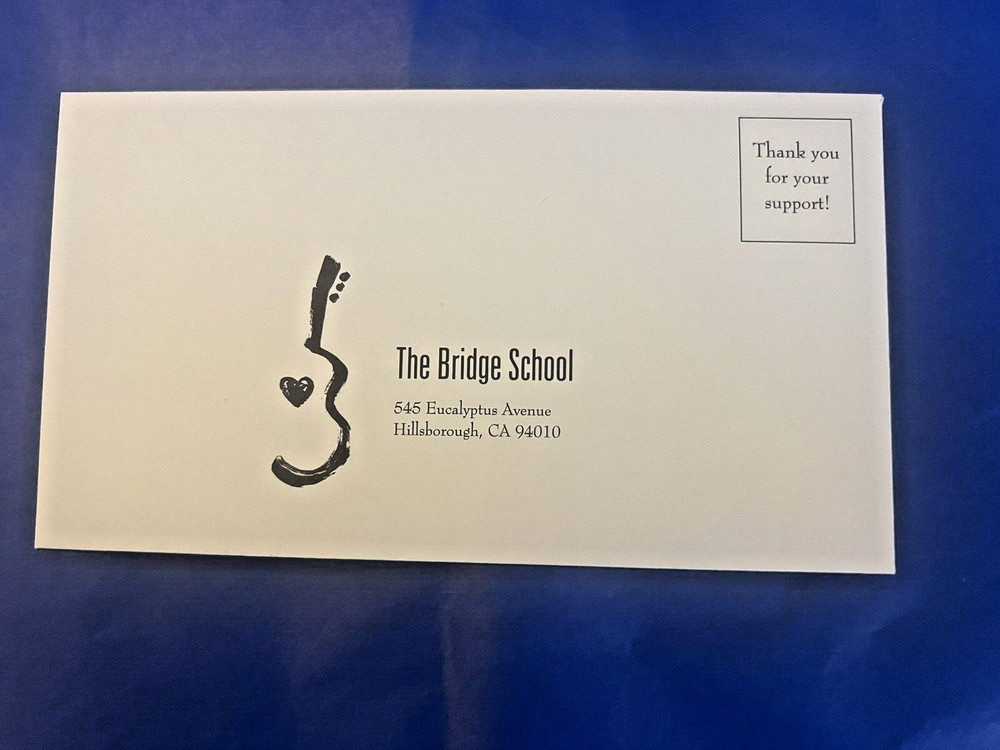 9th Bridge School Benefit - Handbill Progam Neil Young Springsteen 1995