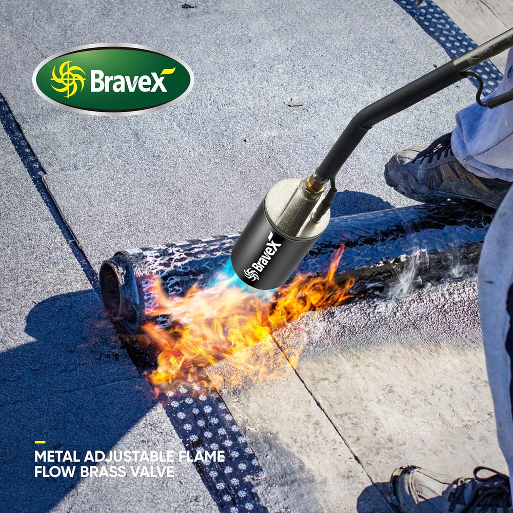 Propane Torch Weed Burner with Automatic Ignition System (Electronic Pulsed Push