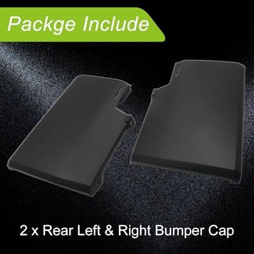 Rear Bumper End Cap Extension Corner Covers Left & Right Compatible with
