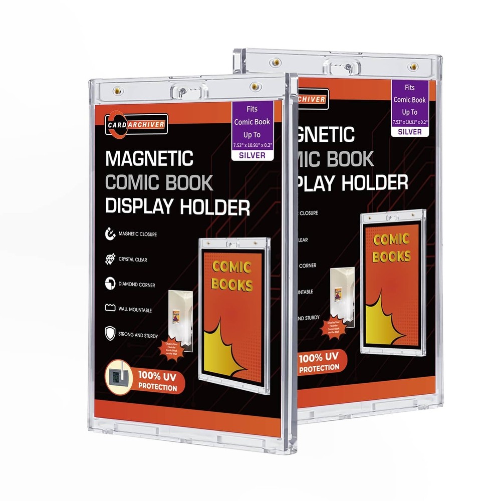 Crystal Clear One Touch-values 2ct Magnet-cases Silver Display-System, UV-pro...