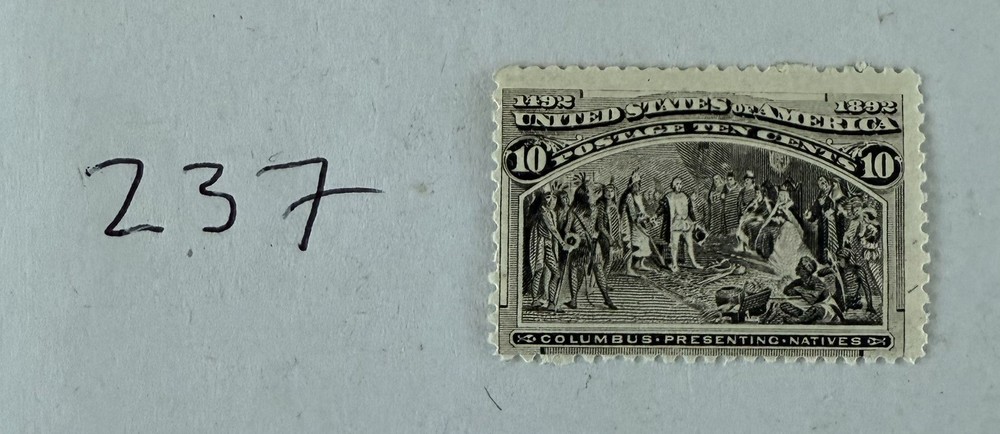 US Stamp Scott#237 10c Columbian Exposition Issue 1893 Mint MNH