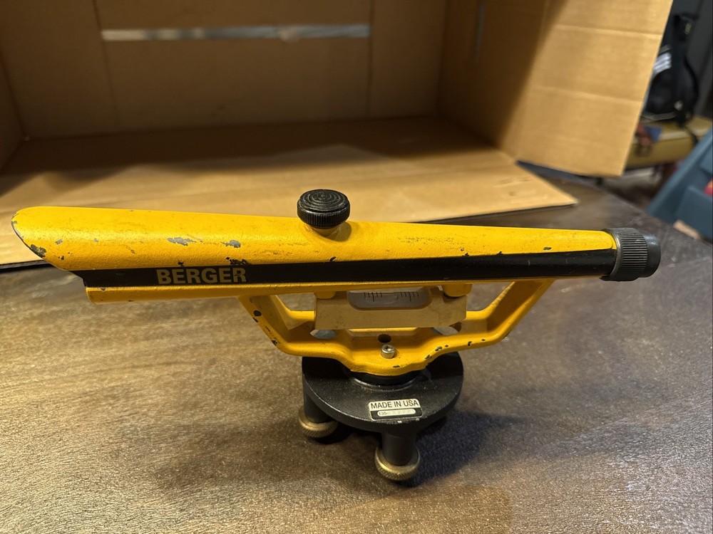 Berger Instruments Surveying Transit Bubble Level Survey Equipment Unknown Model