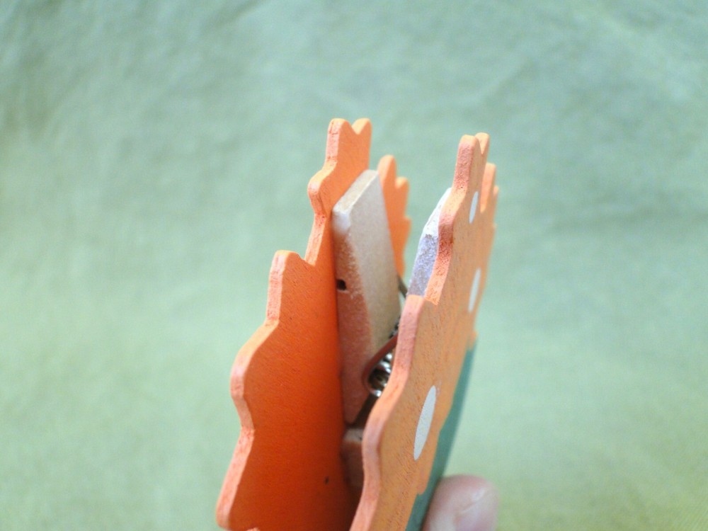 Orange Flower Note Holder