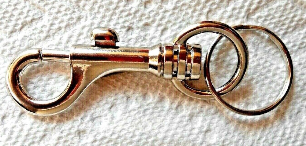 (2)   MULTI PURPOSE  Snap Trigger Hook Clip / Belt Cilp Keychain Key Rings