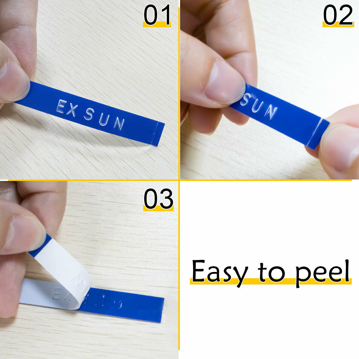 5PK Label Replace for Dymo 3D Plastic Embossing Tape Xpress Label Maker 3/8" 3m