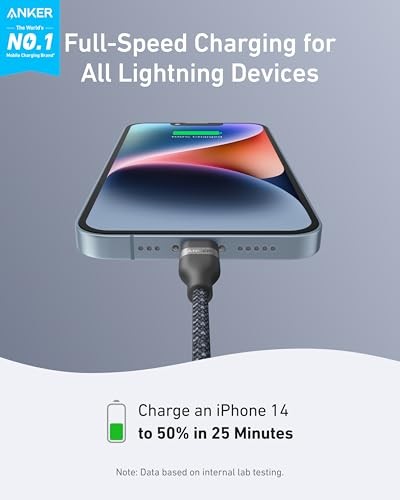 3FT Braided USB C to Lightning Cable
