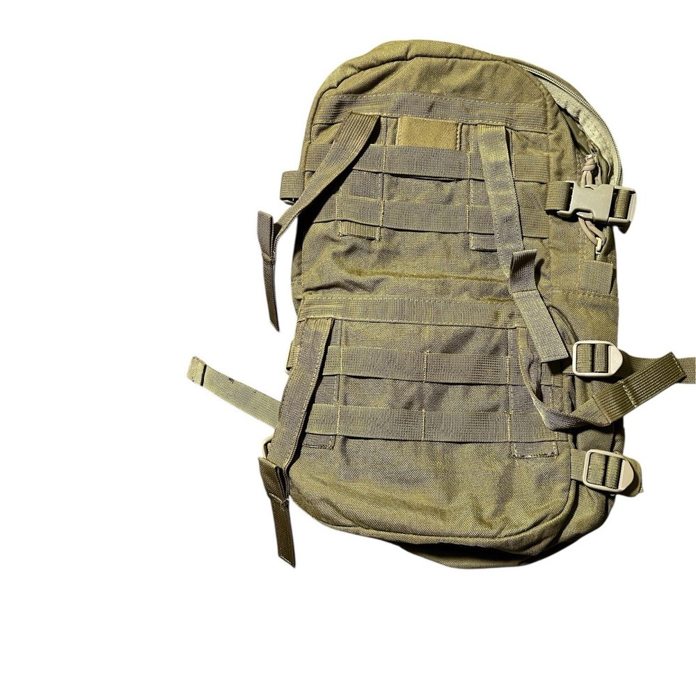 BACKPACK TREKKING COYOTE BROWN NYLON Canvas Hydration Holder