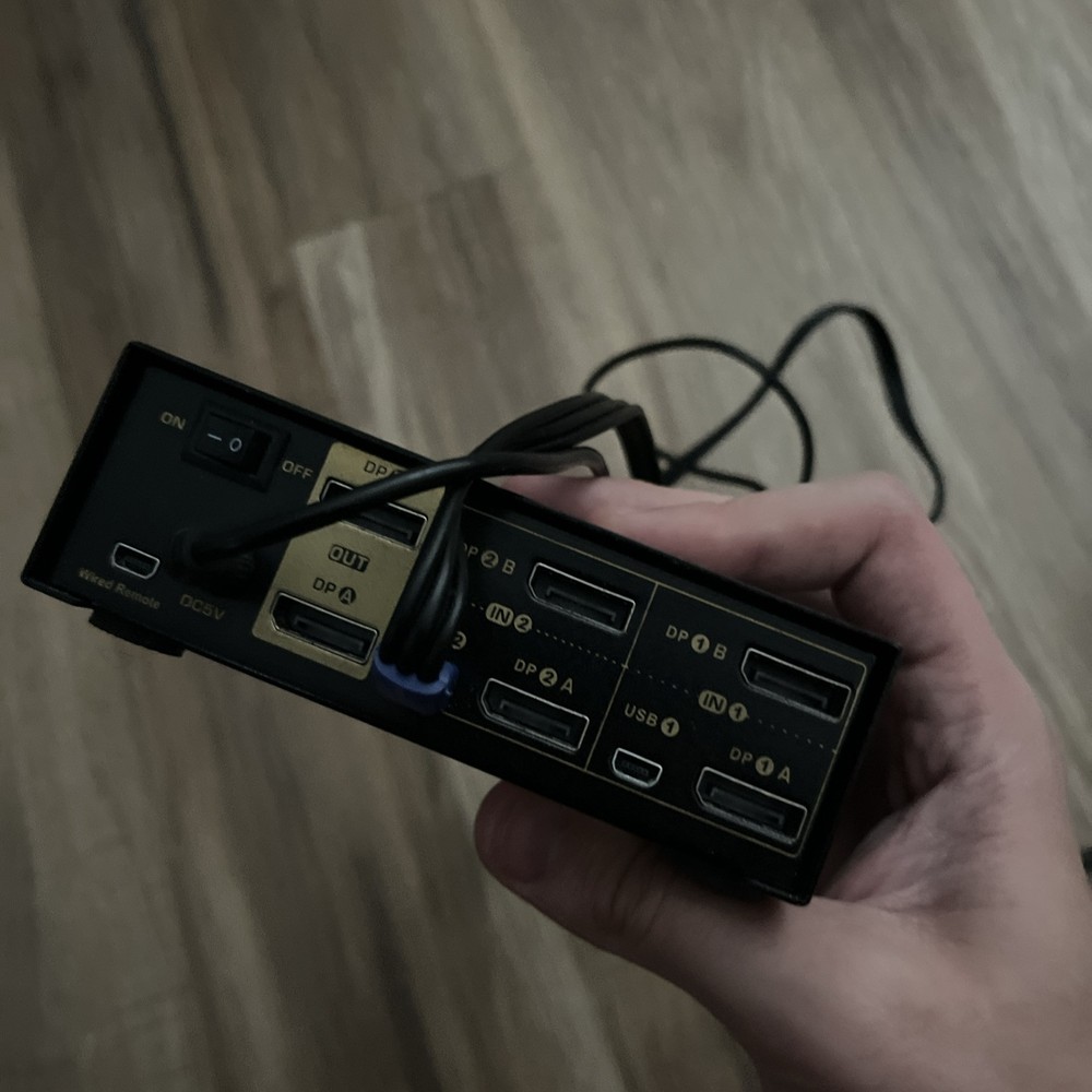 CKL Dual Displayport KVM Switch