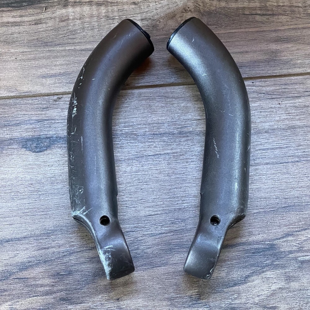 Icon Trek Gray Anodized Bar Ends Oversized Short Bend
