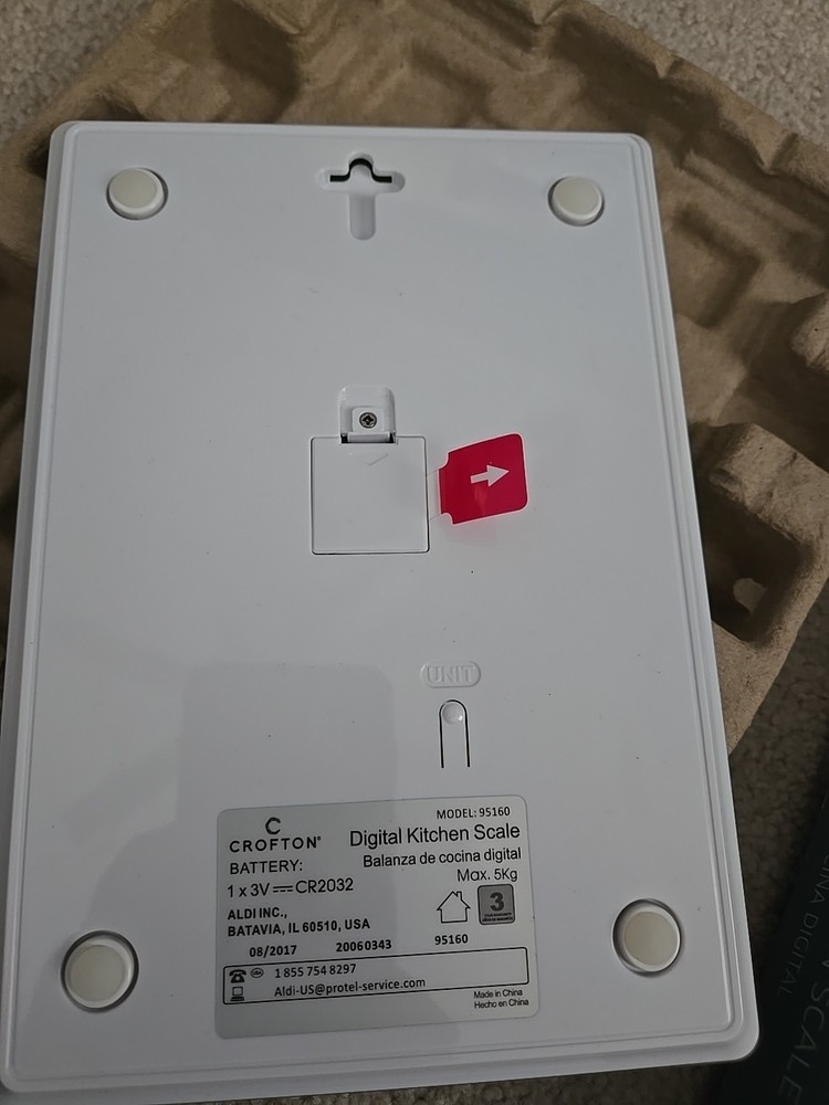 Crofton Digital Kitchen Scale - Green 11 Lbs Capacity