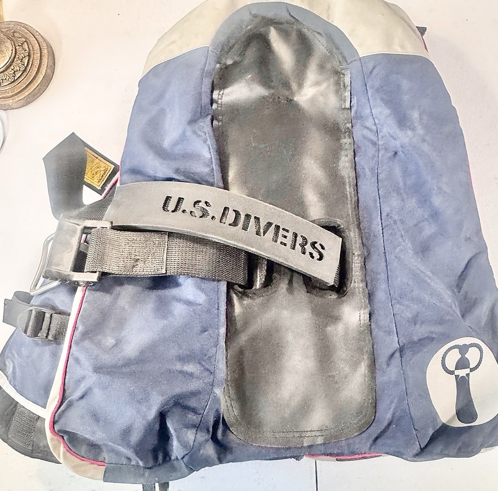 VINTAGE AQUALUNG PROLINE US DIVERS BCD LARGE SCUBA DIVE