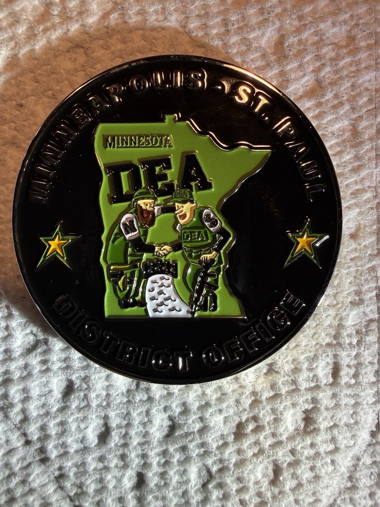 DEA Minneapolis St Paul District Office Task Force Group 2 Challenge Coin