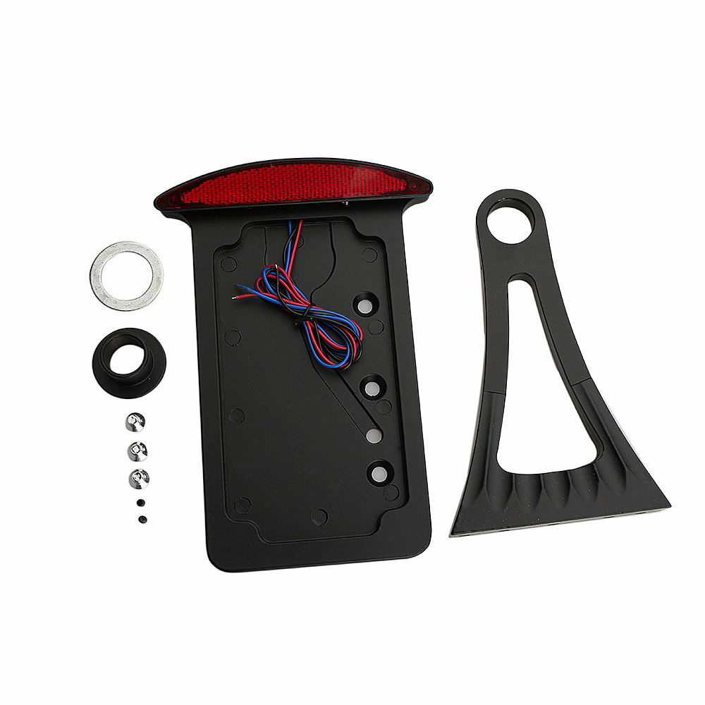 ewmotor Side Mount License Plate Bracket Tail Light For Harley Bobber Chopper US