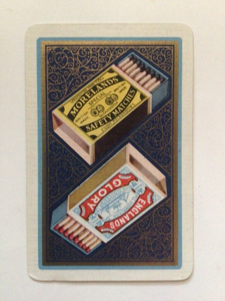 4 Vintage Matchbox “ MORELANDS & GLORY” Playing Cards,Waddington’s
