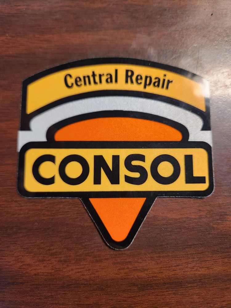 CENTRAL REPAIR SHIELD WHITE BACK CONSOL COAL MINING STICKER